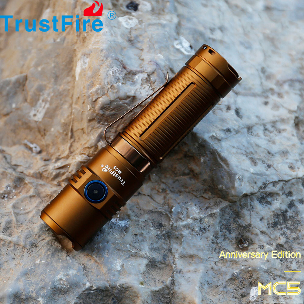Trustfire MC5 3300 Lumens Rechargeable EDC Flashlight , Magnetic , Waterproof US