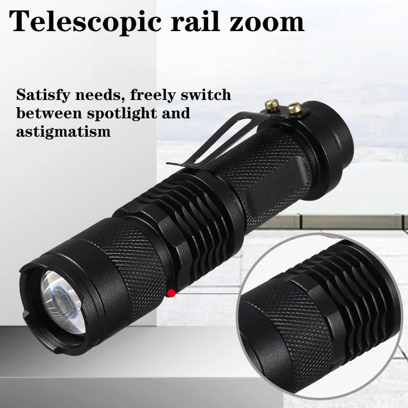 Waterproof Tactical Flashlights Portable LED Camping Lamps 3-Mode Handheld Power
