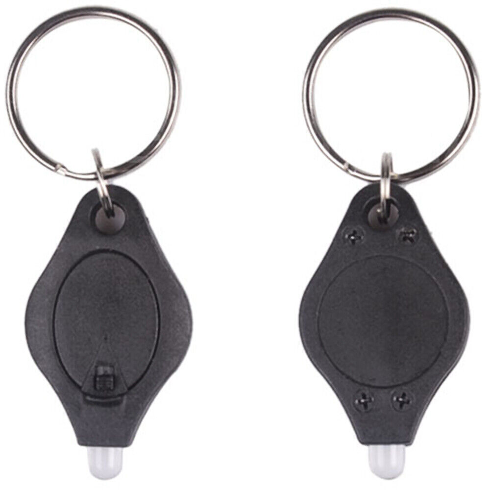 10pcs Mini Bright LED Micro Light Keychain Squeeze Light Key Ring Camping