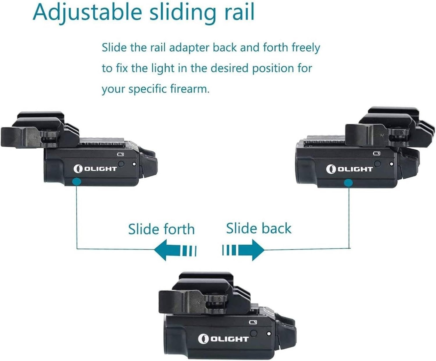 Olight Pic-Rail QR Mount Quick Release PL-MINI 3, PL-MINI 2, Baldr S, Baldr Mini