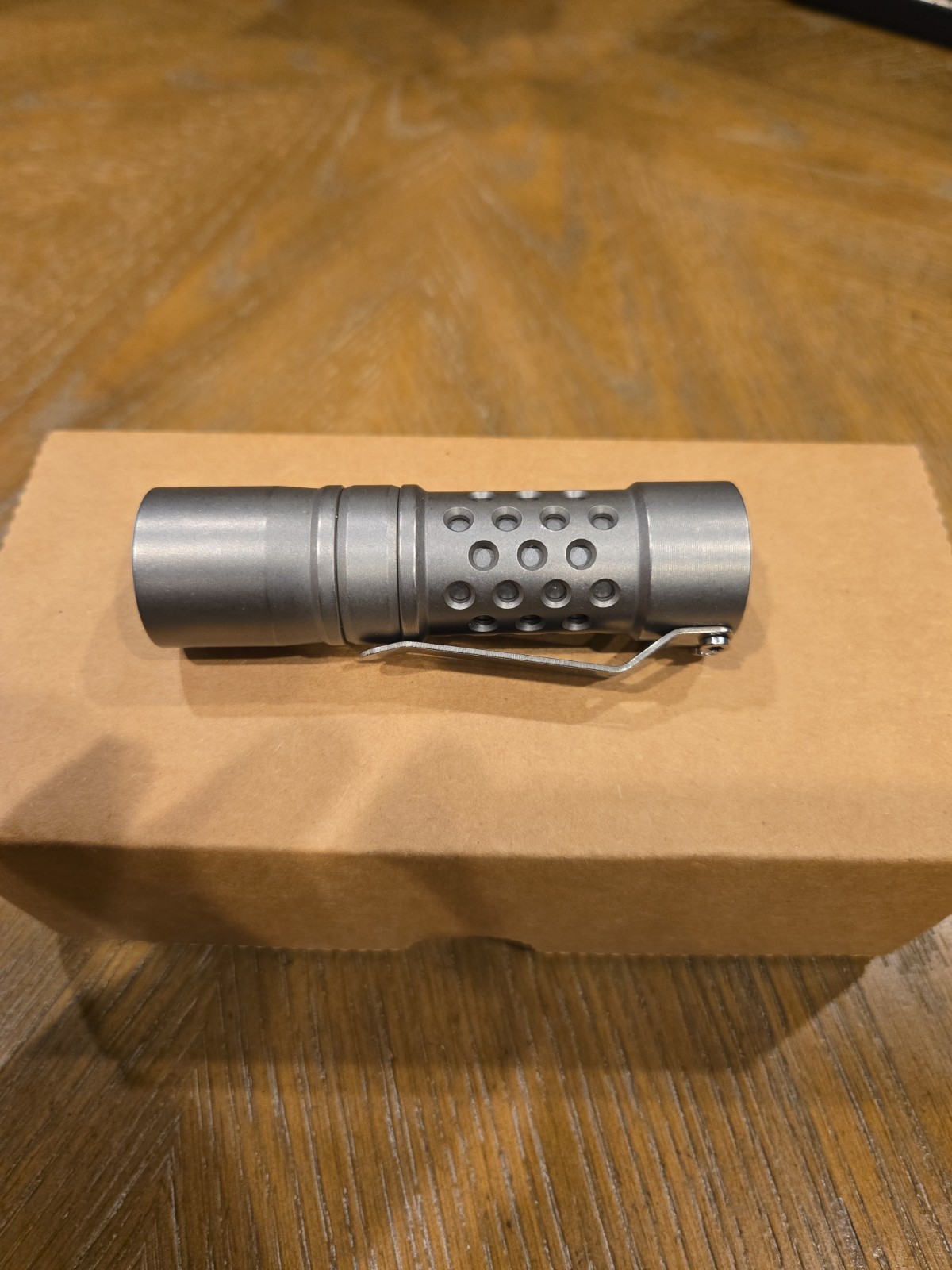 Barrel Flashlight Company M2JN Titanium Flashlight