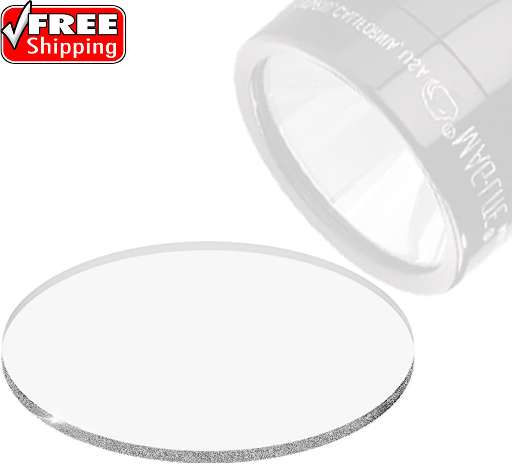 Glass Lens for Maglite C or D Cell Full Size Flashlights Upgrade – Tempered Glas