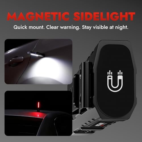1500 Lumen Rechargeable Compact LED Flashlight – Magnetic Base, Portable Work Li