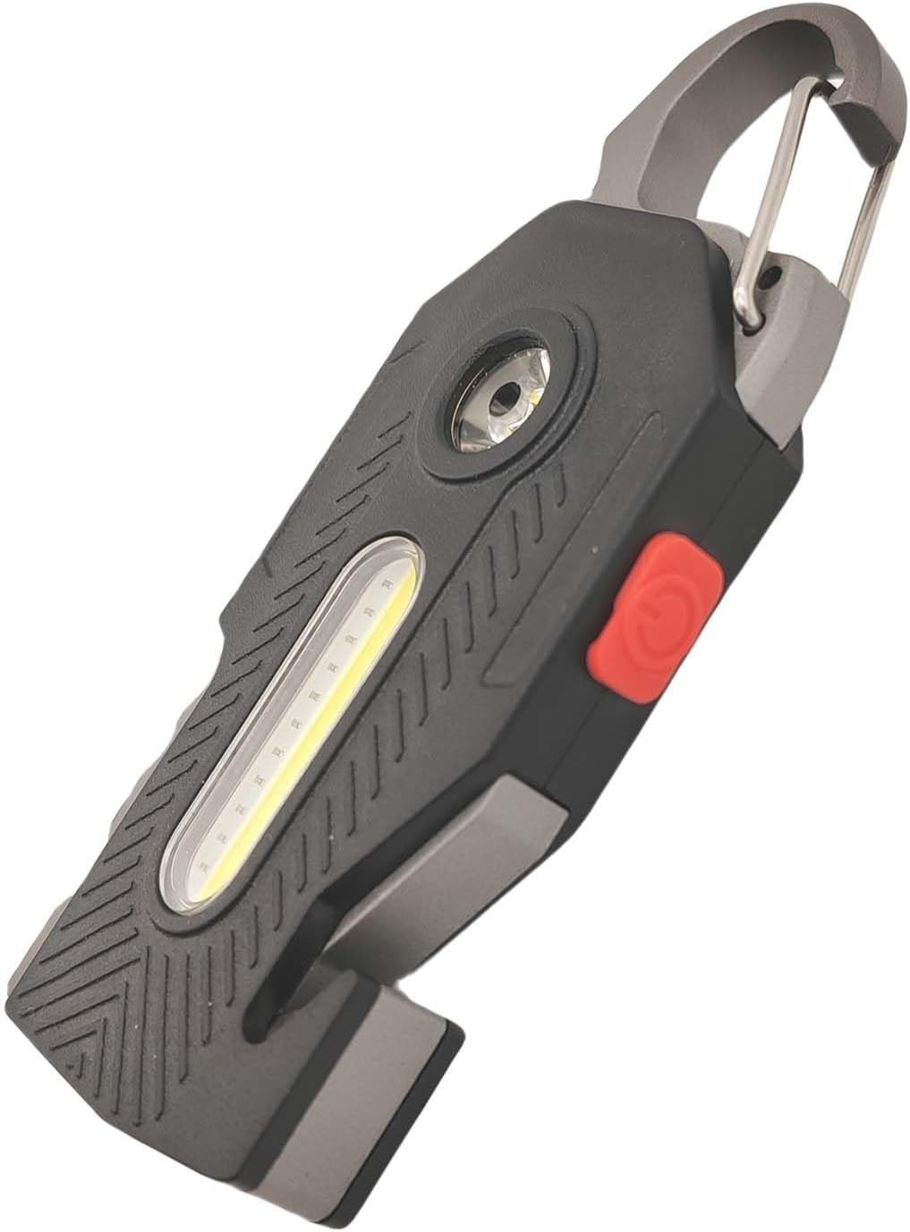 Multifunctional Flashlight 7 In1 Cob Keychain Bright Work Light Rechargeable
