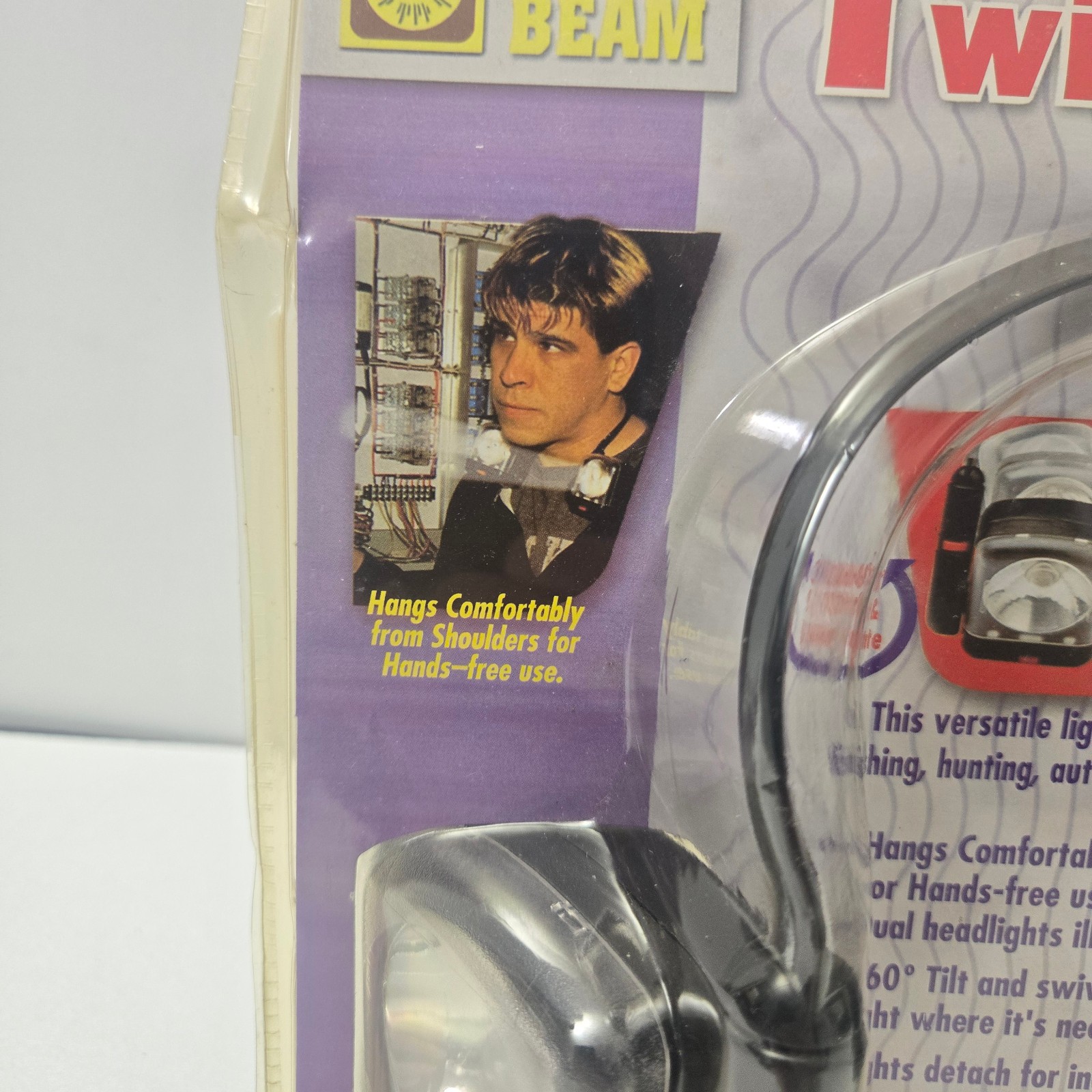 Hands Free Twin Shoulder Neck Worn L.E.D. Work Flashlights New