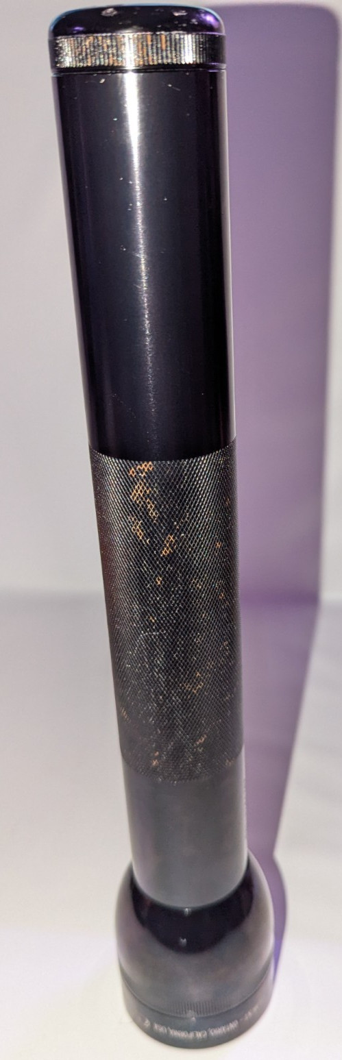 Maglite LED 3 D Cell Alkaline Flashlight Black good condition No Corrosion!