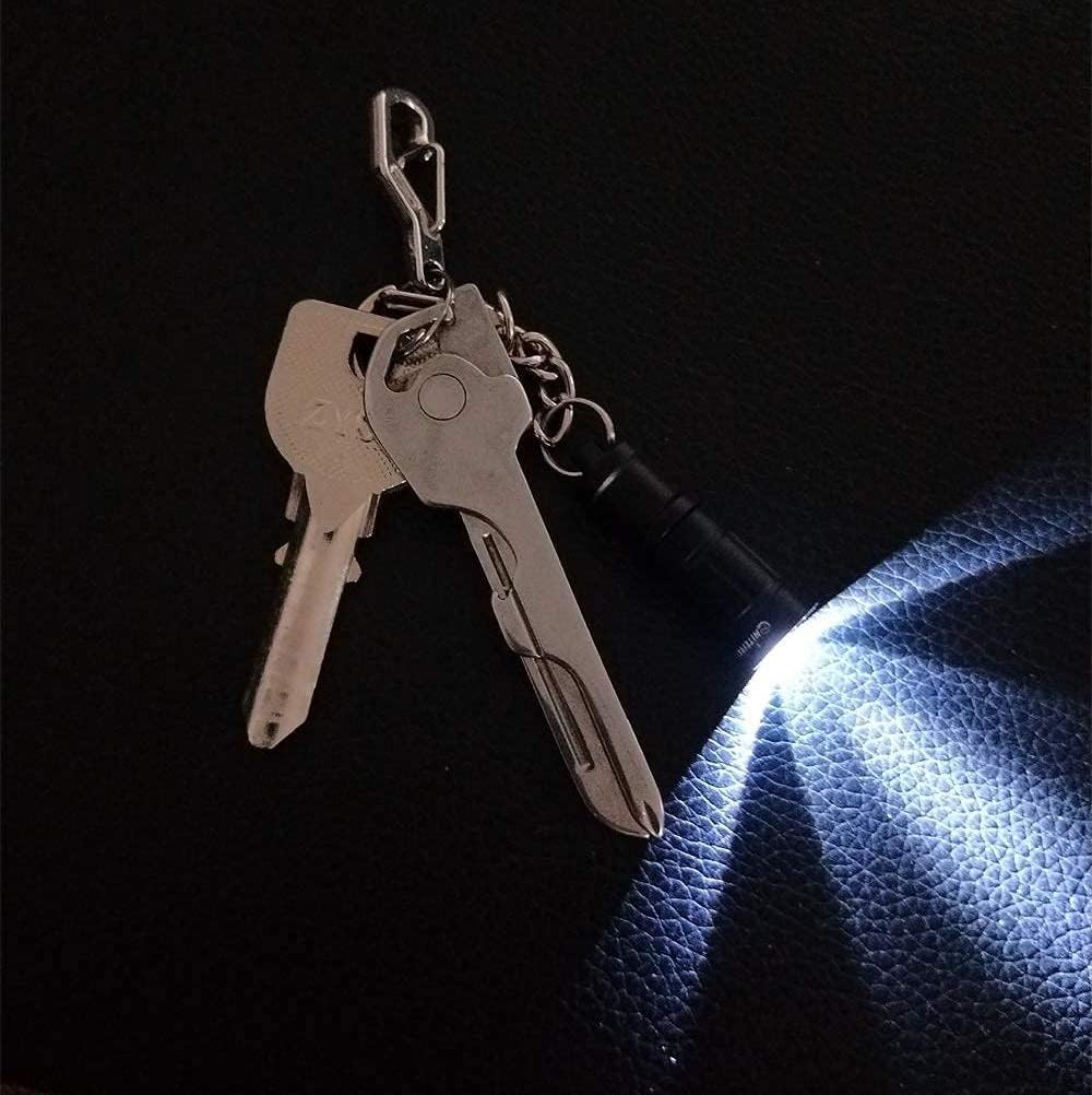 e1 Smallest Keychain Flashlight Micro Tiny Mini Keychain Light Long-Lasting