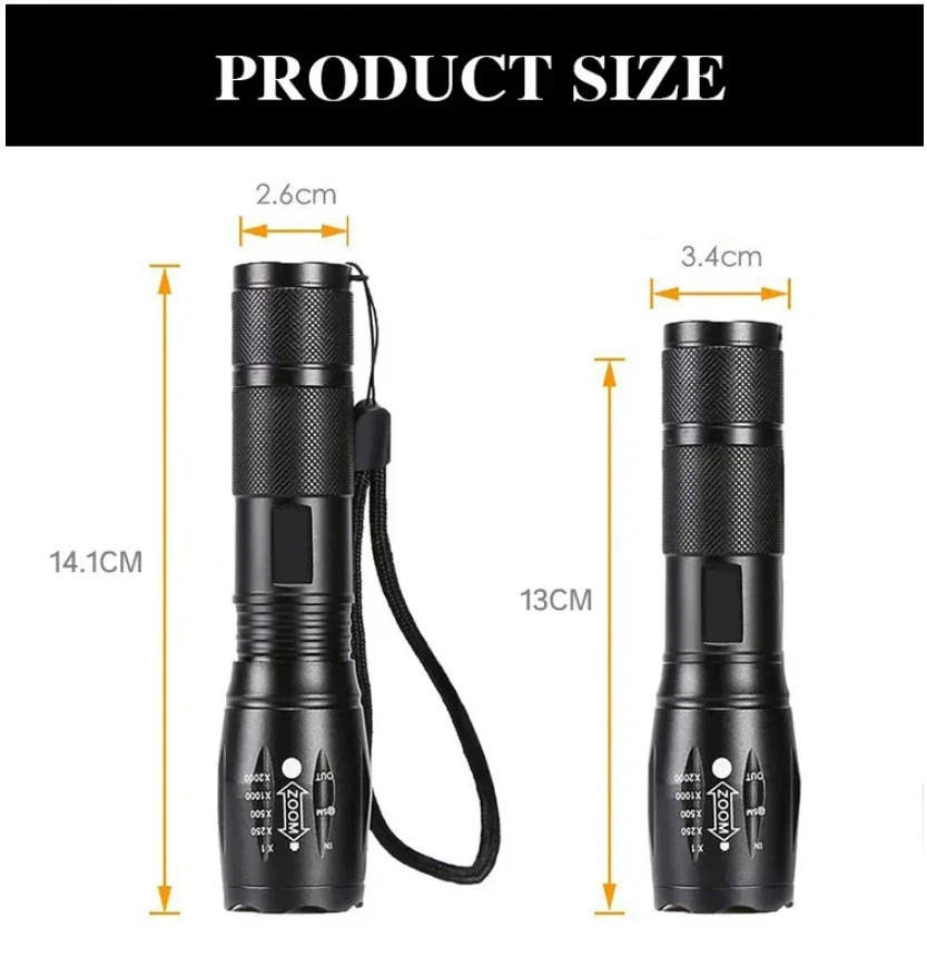 UV Flashlight Black Light Super Bright 120000lm Torch Ultra Violet Lamp LED