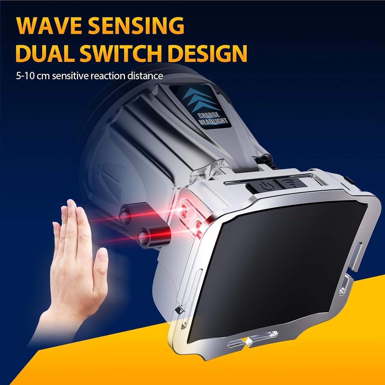 Solar/USB Rechargeable LED Spotlight Flashlight Searchlight 30000000LM Bright US