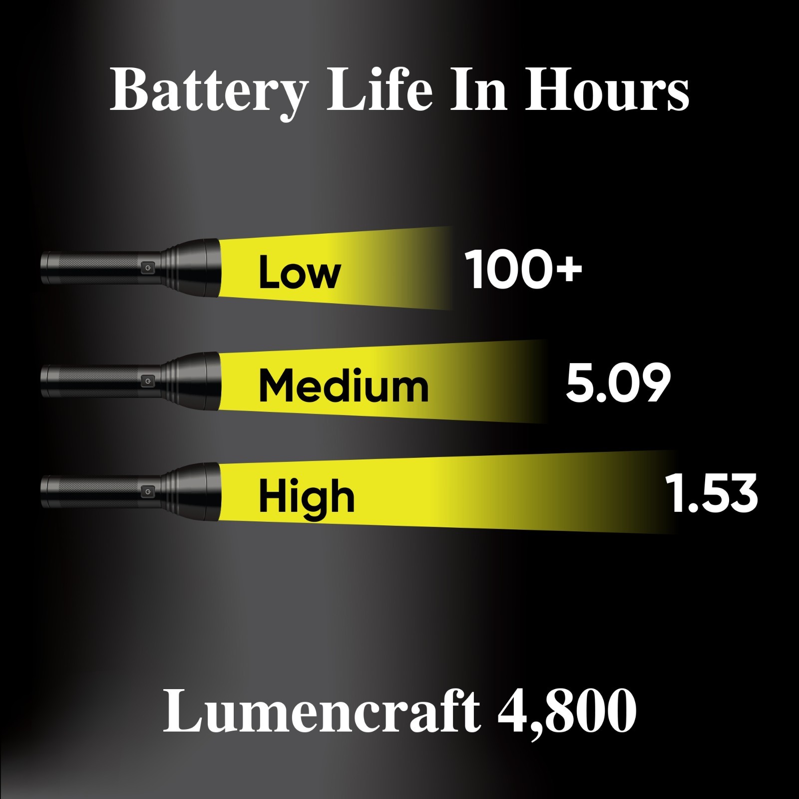 LED Conversion for Maglite Flashlight 3,500 Fits 6 D cell, 12 Cree XTE
