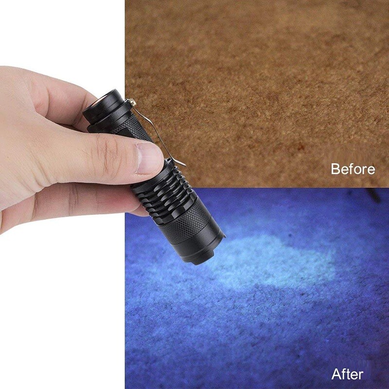 2X UV Ultra Violet LED Flashlight Blacklight Light 395 NM Inspection Lamp Torch