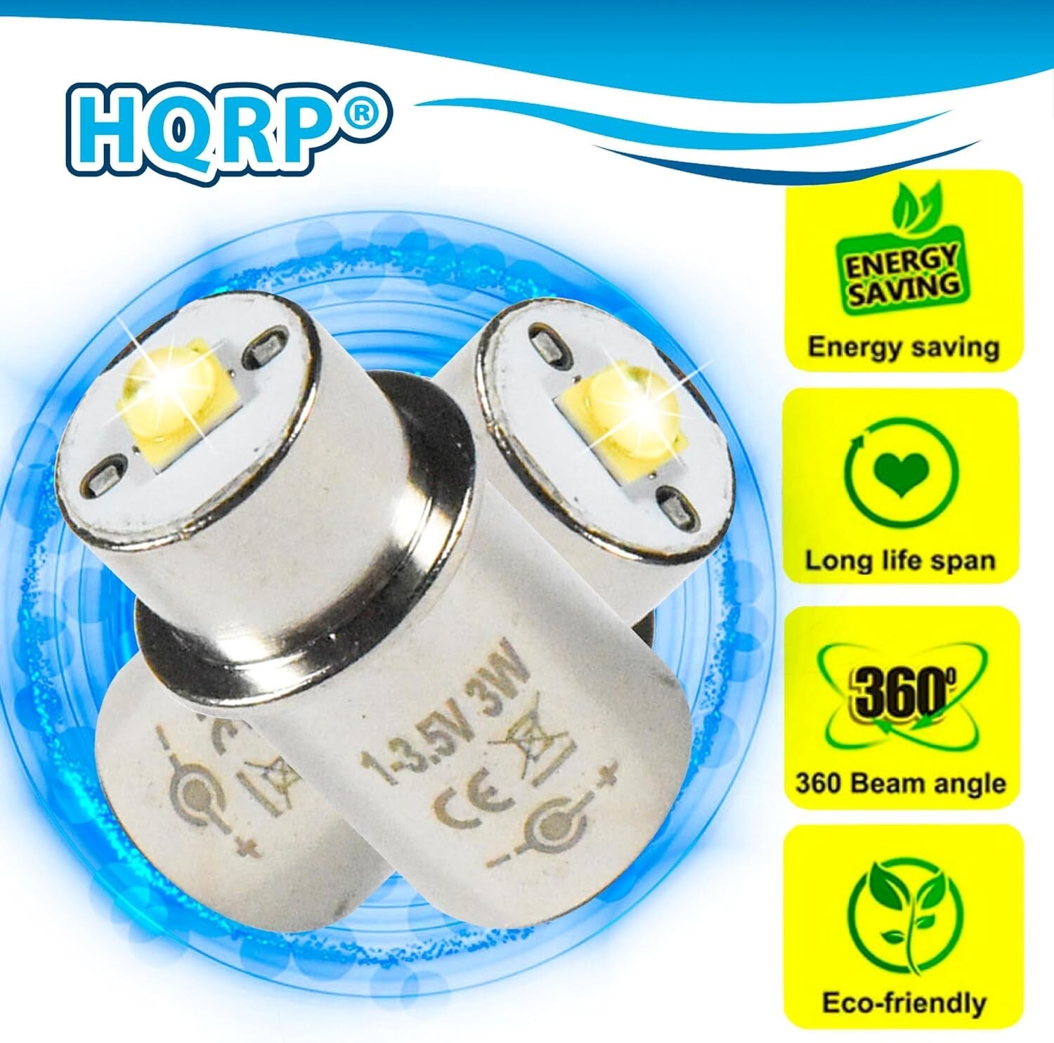 3W LED Upgrade Bulb for Mag-Lite 2 3 D C Cell LWSA201 White Star Krypton