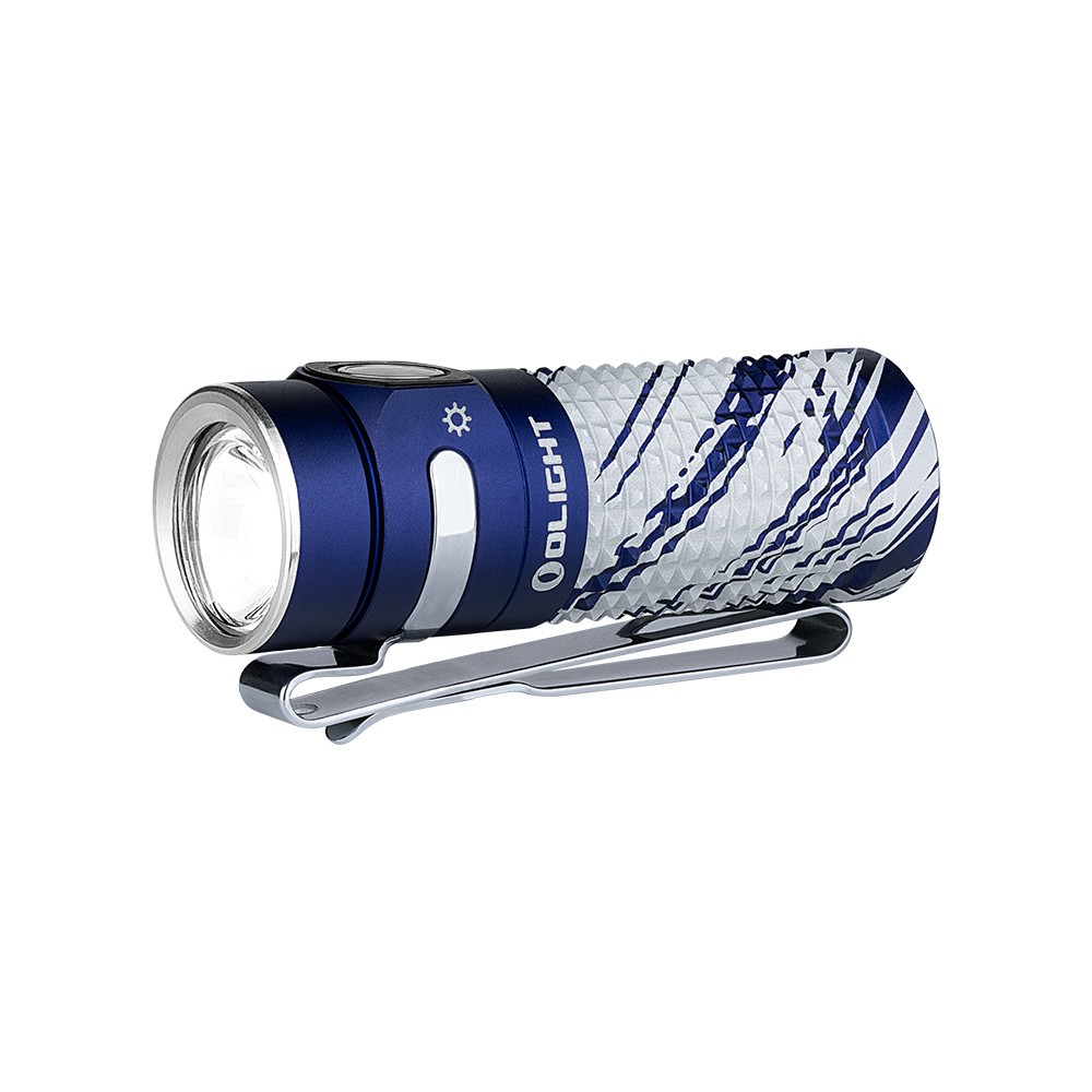Olight Baton 4 Arctic Flame Waterproof Rechargeable Flashlight 1300 Lumens, 170M