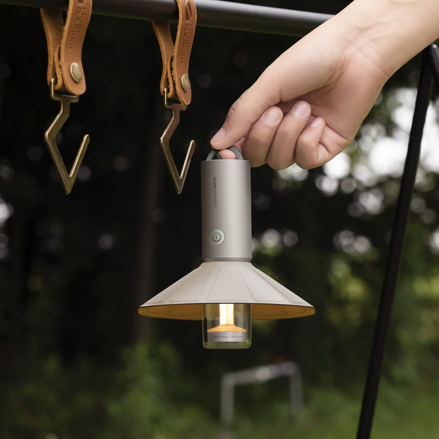 HOTO Outdoor Camping Flashlight Rechargeable, 3-in1 Camping Lantern 3100mAh, IP6