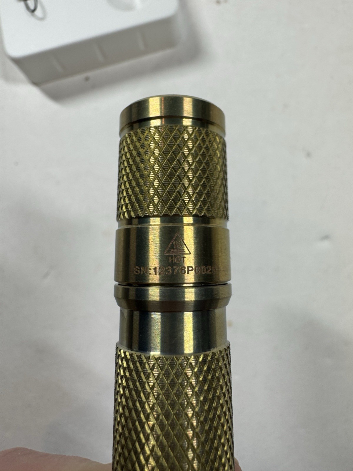 Lumintop Tool AA 3.0 Anodized Gold Titanium Flashlight 900 Lumens USB-C 14500