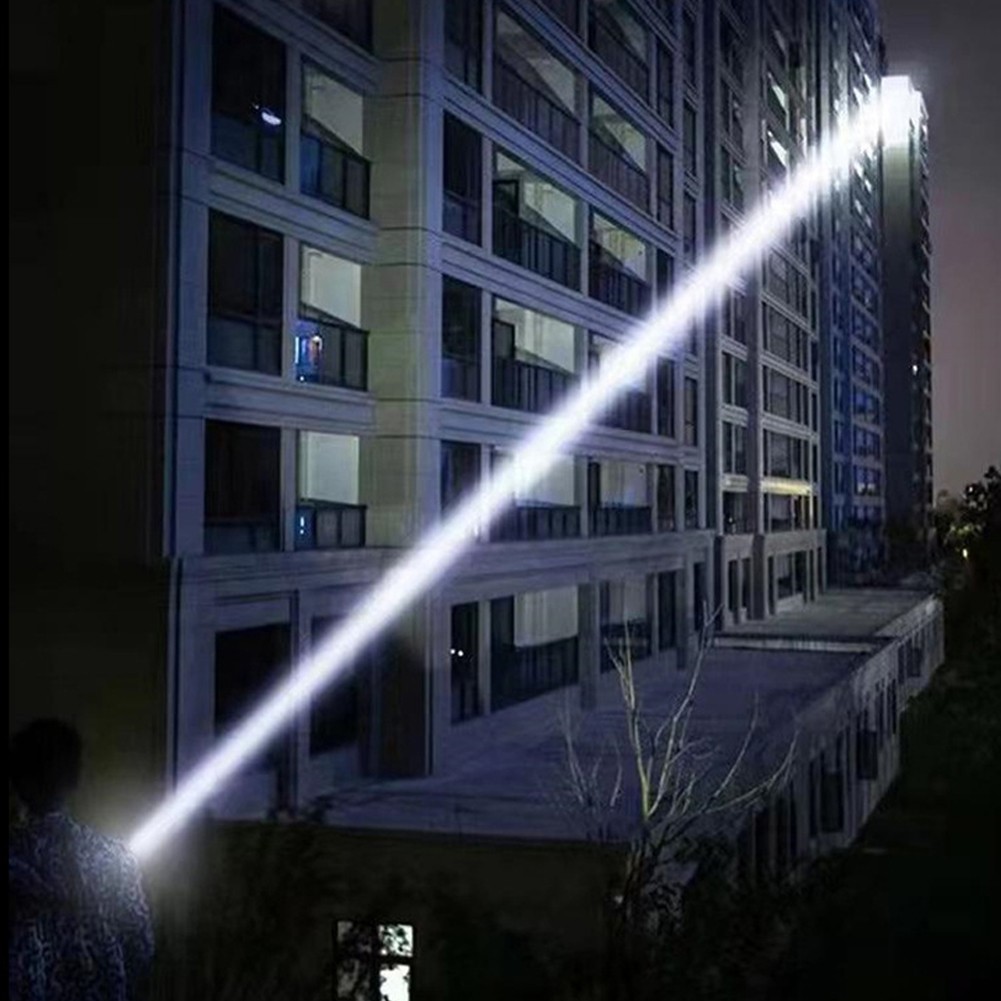 Outdoor Camping LED Flashlight Fluorescent Rechargeable TYPE-C USB Charging