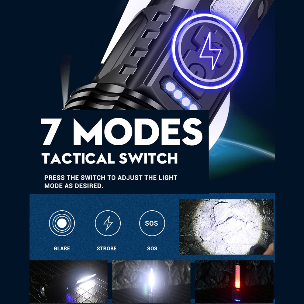 Dual Source Flashlight Portable High Brightness N4I2