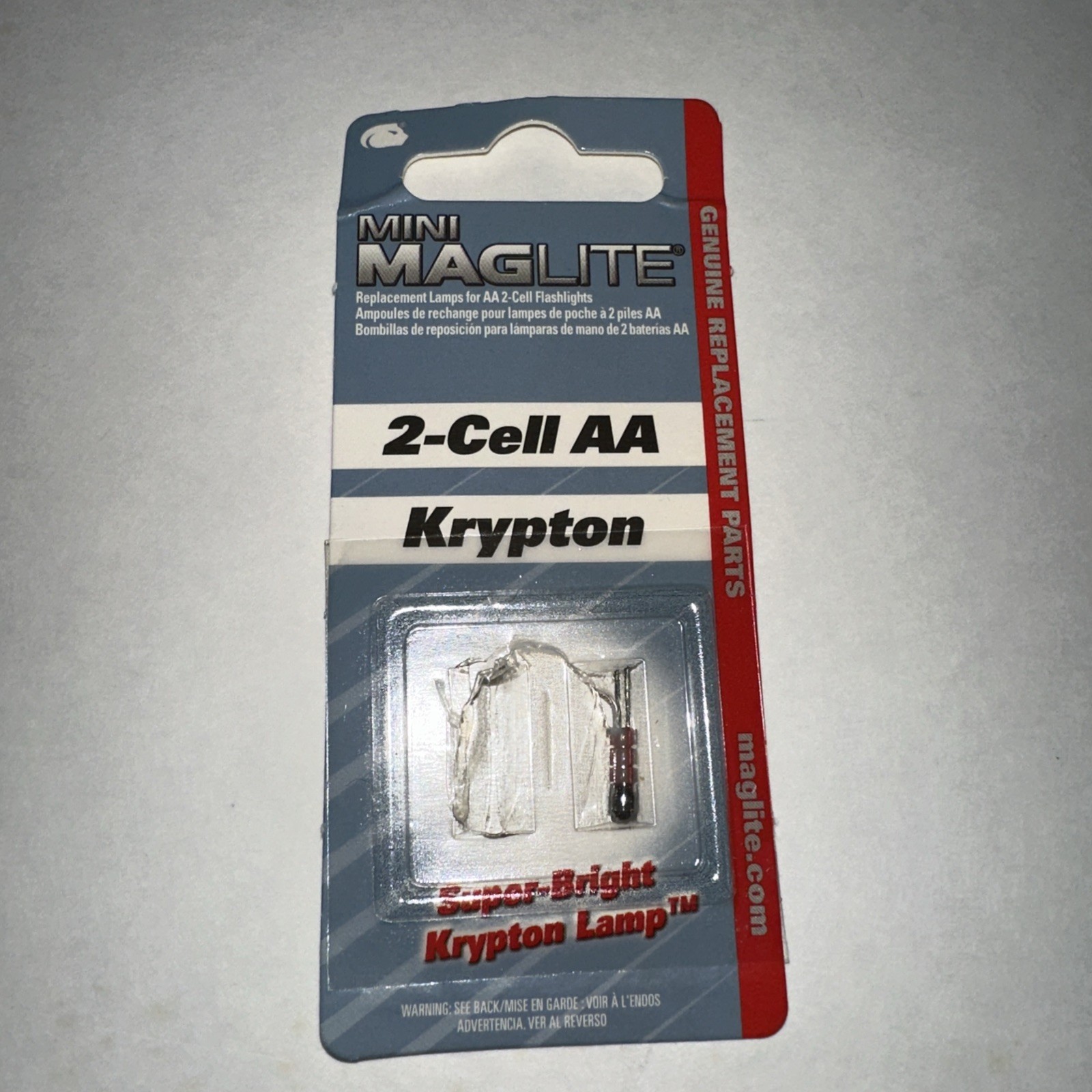 Mini Maglite Flashlight Red Aluminum Nylon Belt Holder USA- Great Condition