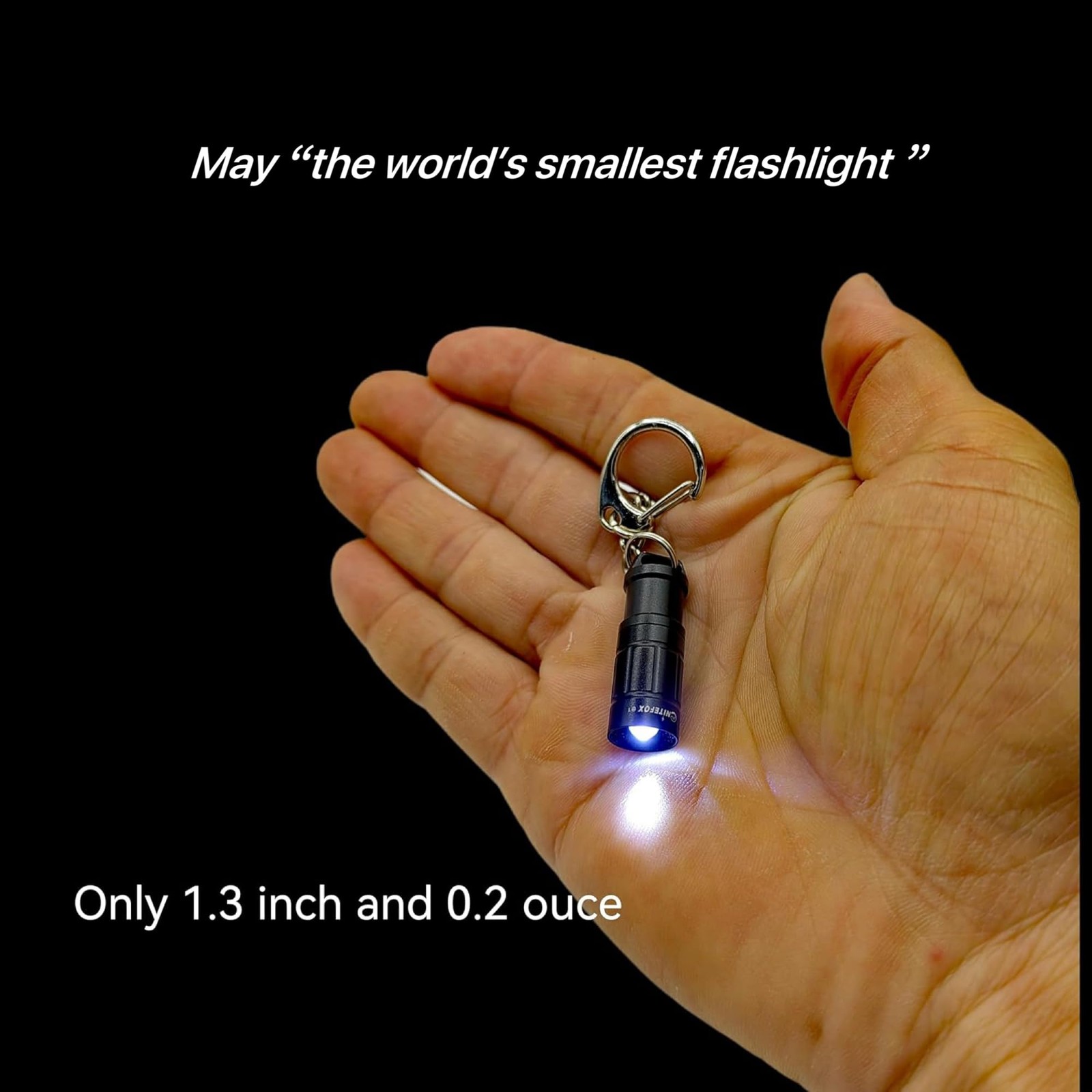 e1 Smallest Keychain Flashlight Micro Tiny Mini Keychain Light Long-Lasting