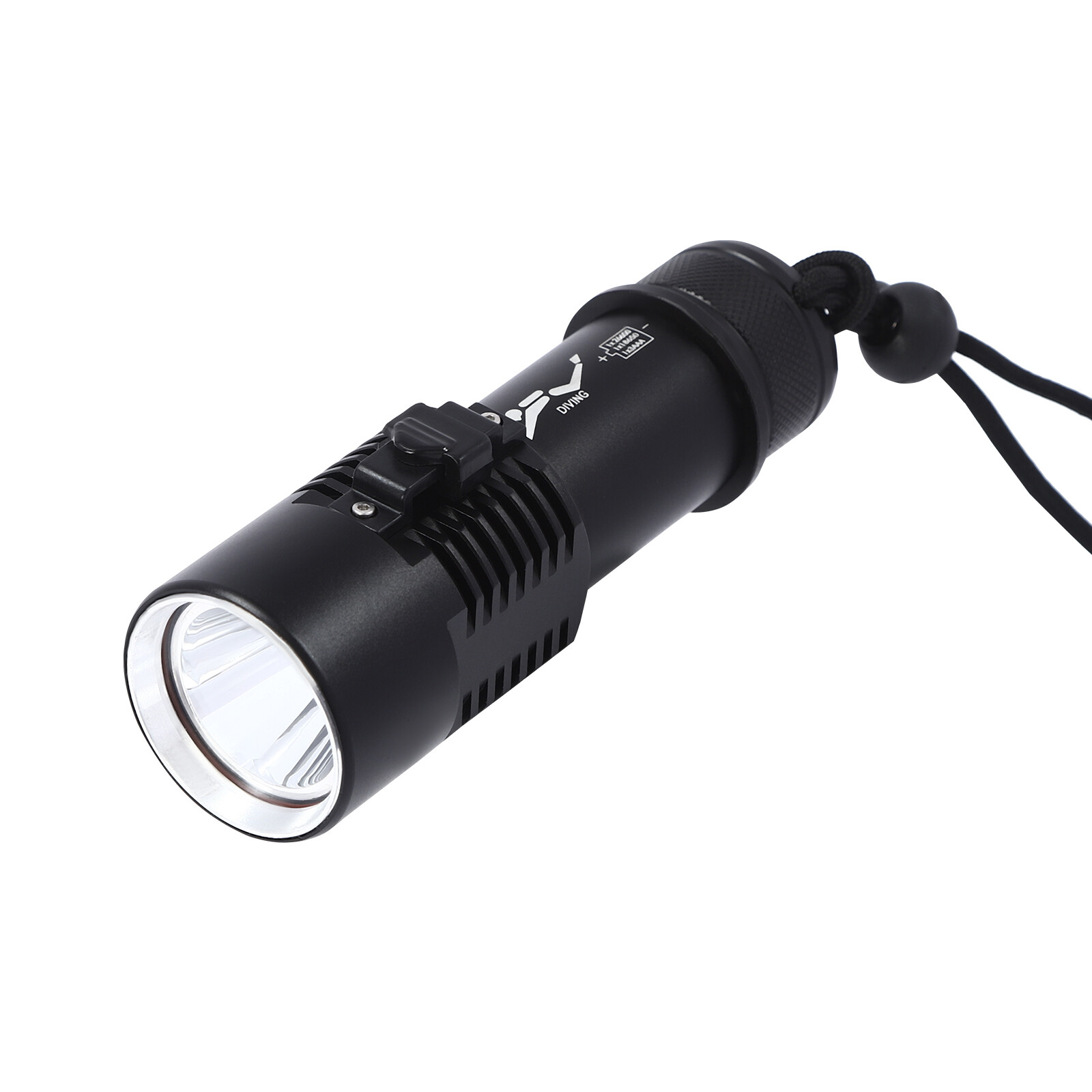 22.2W P70 Dive Light LED 400Lm Waterproof 100m Rechargeable Scuba Flashlight