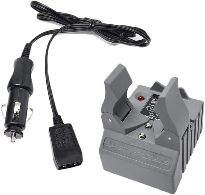 Stinger Smart Charger Holder with 12V DC Car Charge Cord – Intended for Use w…