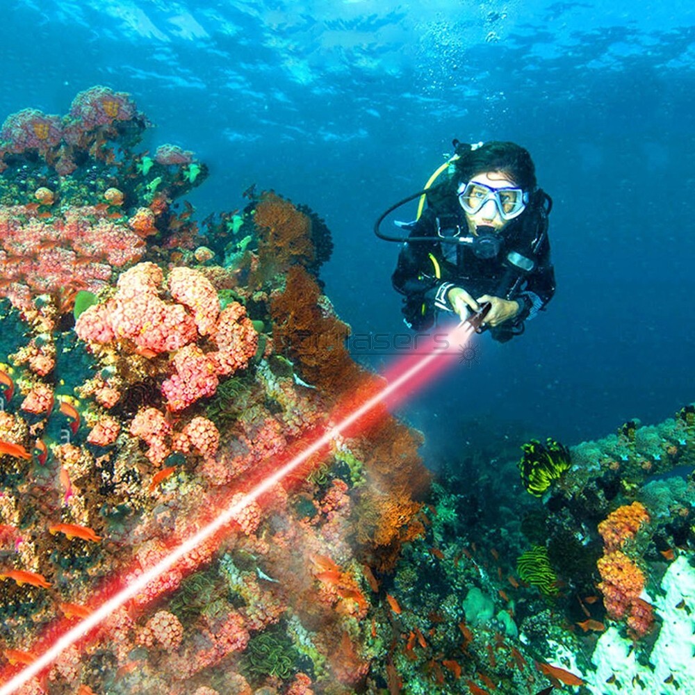 RD5 638nm MINI Waterproof Red Laser Pointer Diving Laser Torch Beam Depth of 5M