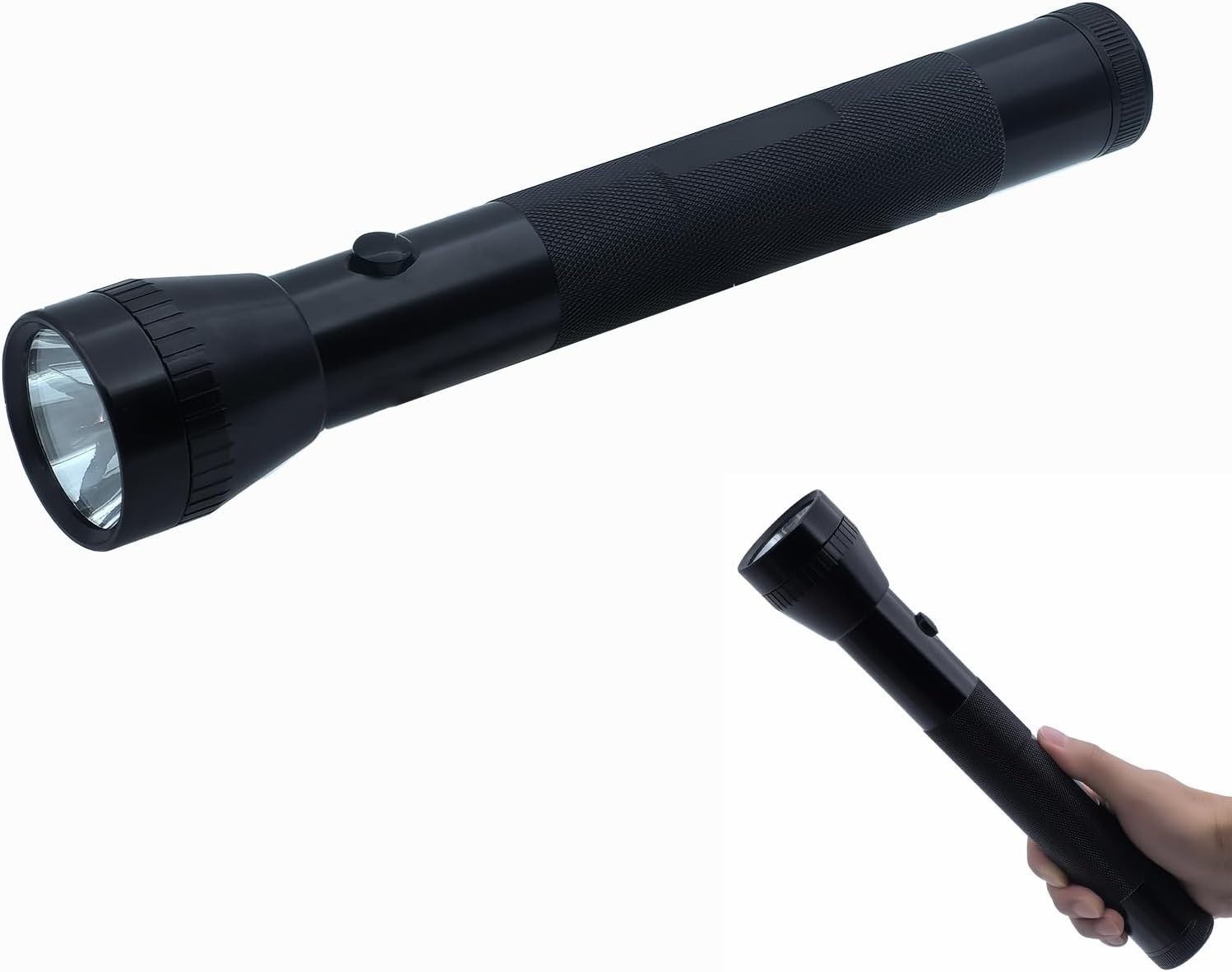Heavy Duty 3 D Cell LED Flashlight – 500 Lumens, Waterproof, Aluminum Body, 1…