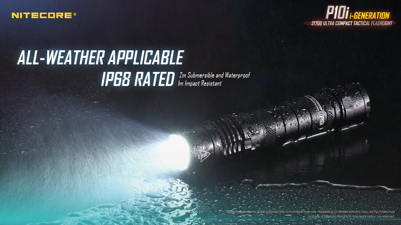 NITECORE P10i Type-C Rechargeable Flashlight 1800 Lumen w/ EXTRA 2150HPi Battery