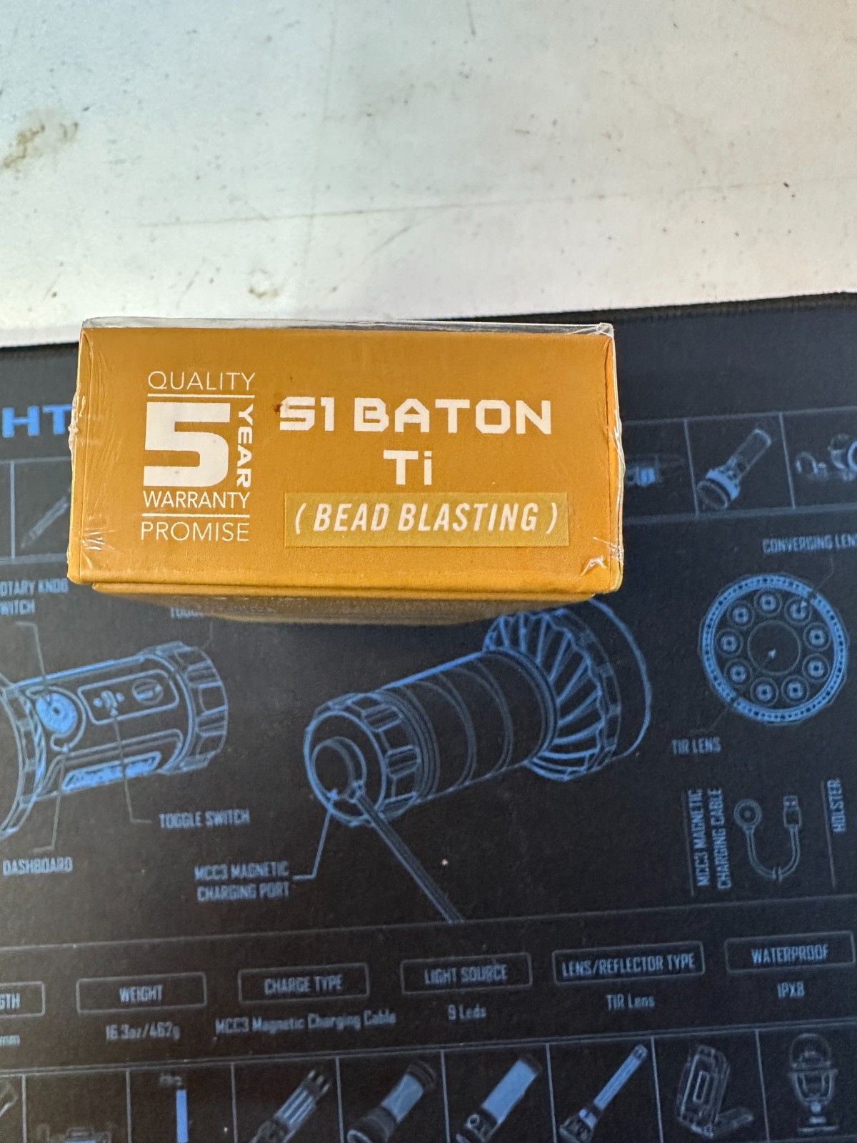 Olight S1 Baton TI Bead Blasted RARE