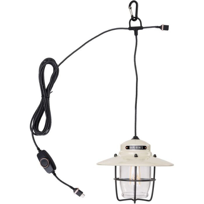 Barebones Living Outpost Pendant Light White Powder Coated Steel Construction