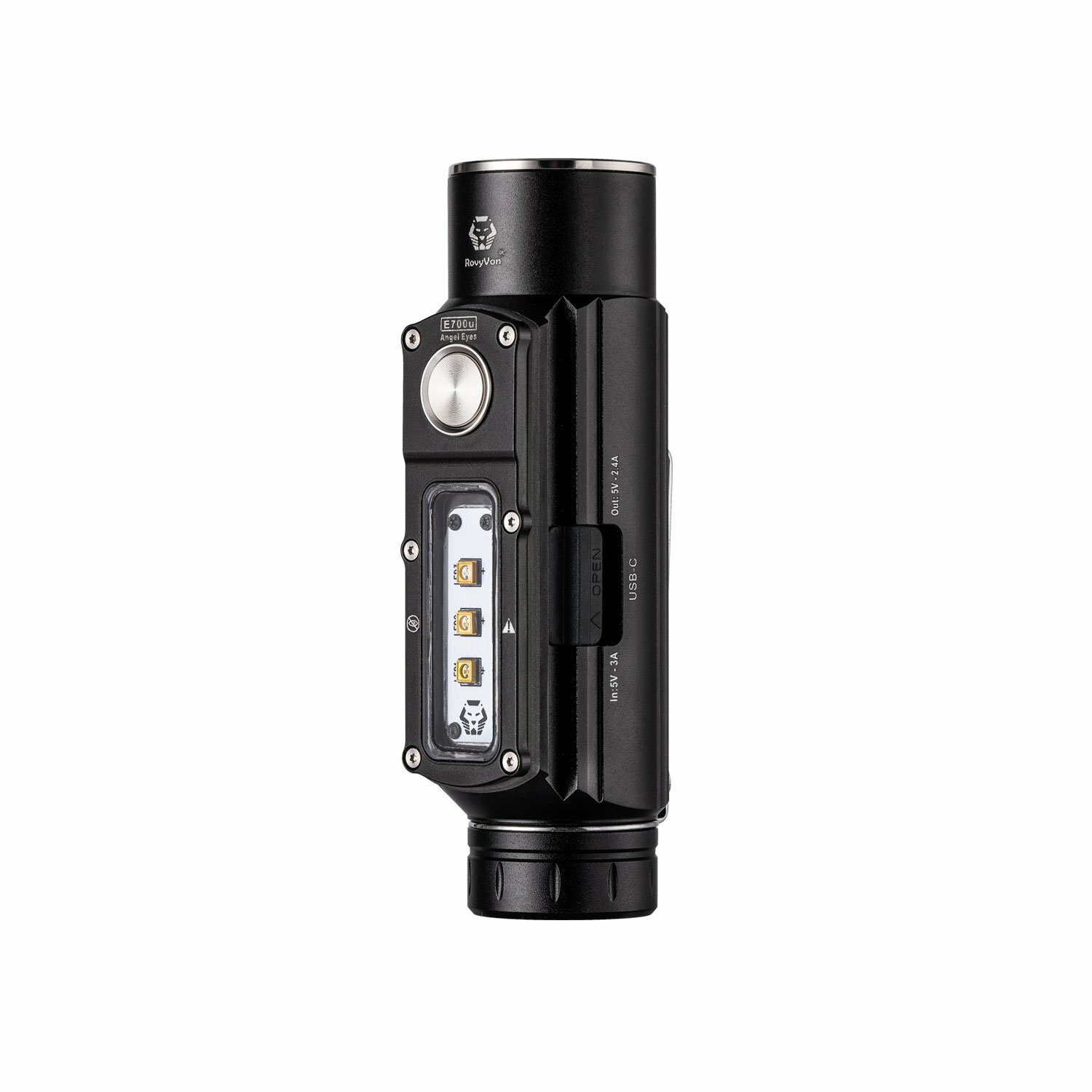 RovyVon E700U Rechargeable Flashlight, 270nm, LED Flashlight, 2800 lumens,type C