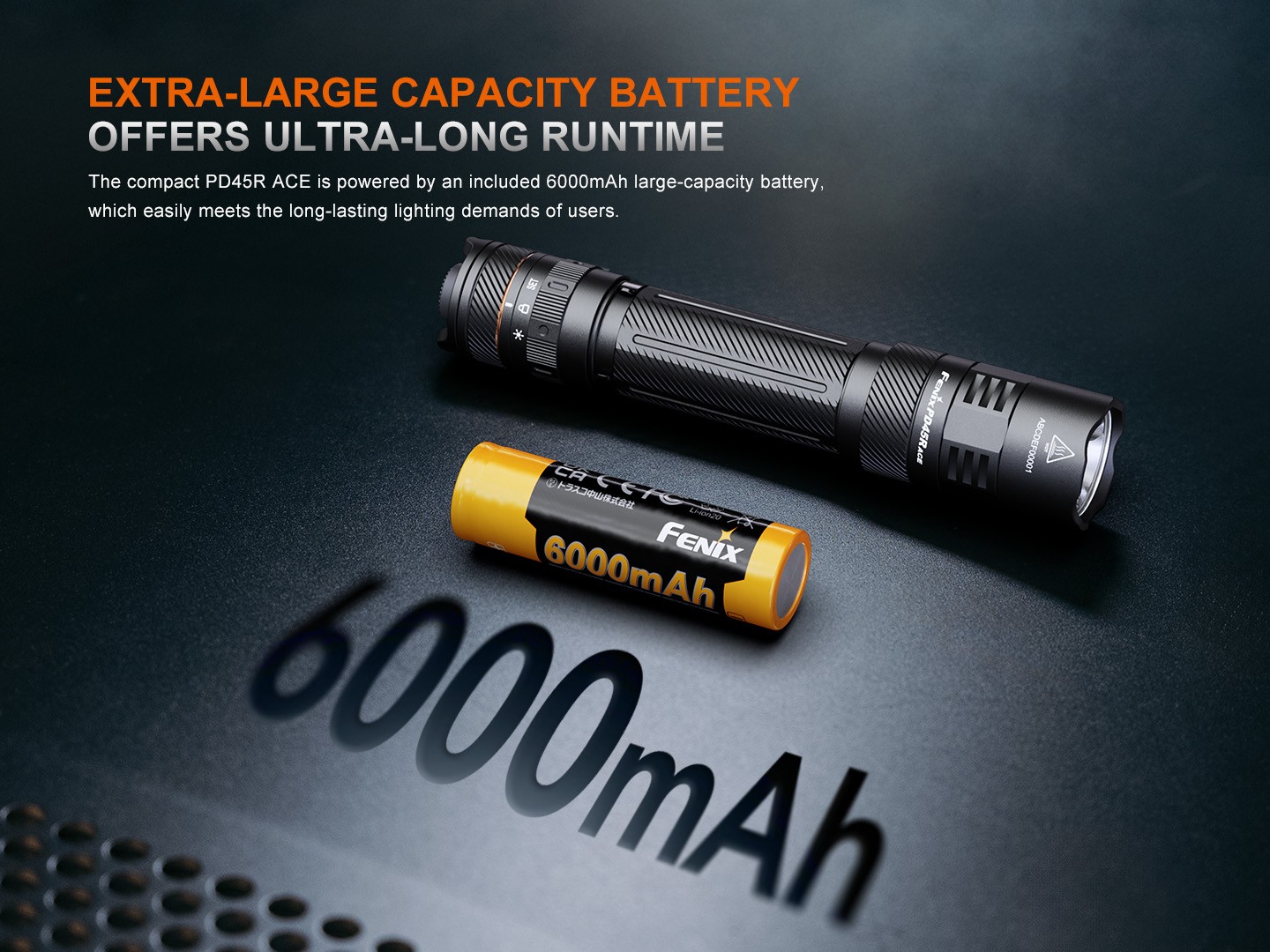 Fenix PD45R ACE 3200 Lumens Multi-Mode Rechargeable Tactical Flashlight