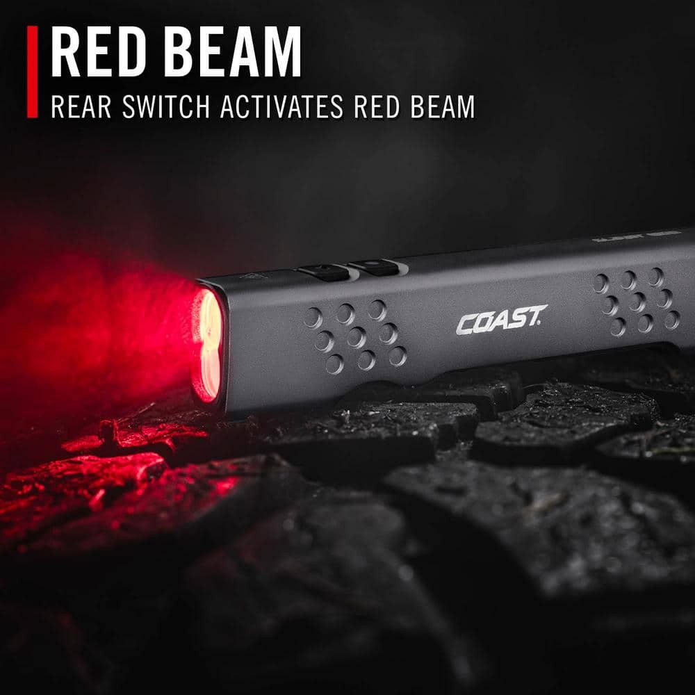 Coast Slayer Max 1000 Lumen Rechargeable LED Handheld Flashlight w/ Battery