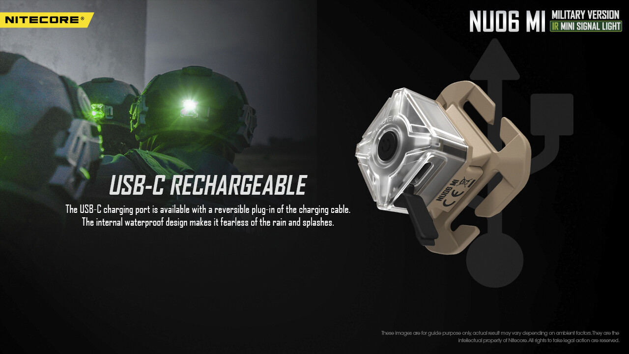 Nitecore NU06 MI Red Green Blue IR Signal and Safety Light