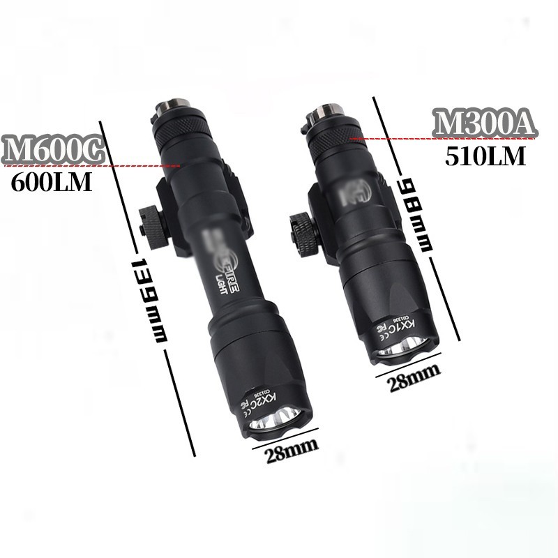 M300A/M600C Tactical Flashlight With Remote Pressure Switch AXON Switch SF Plug