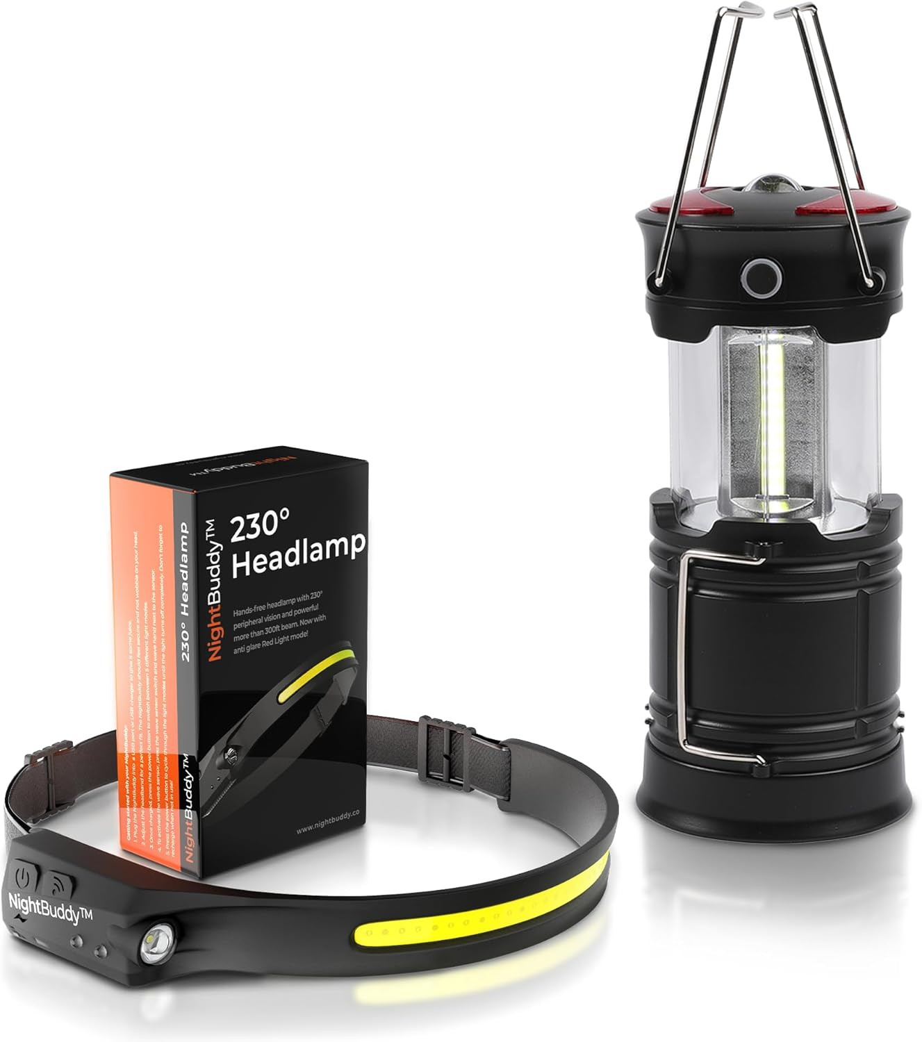 LED Headlamp Rechargeable Flashlight for Adults Camping Essentials Backpacking L