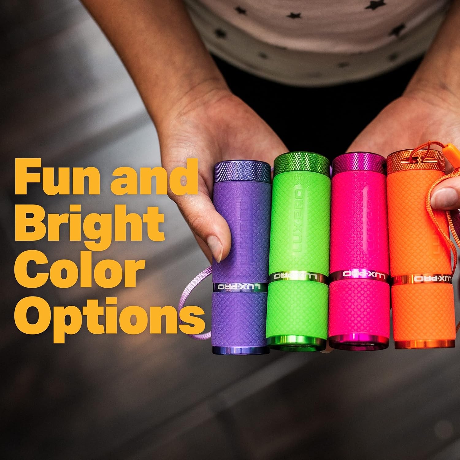 Pack of 6 LUXPRO LP395 Aluminum 40 Lumens IPX4 Water Resistant Mini Flashlights