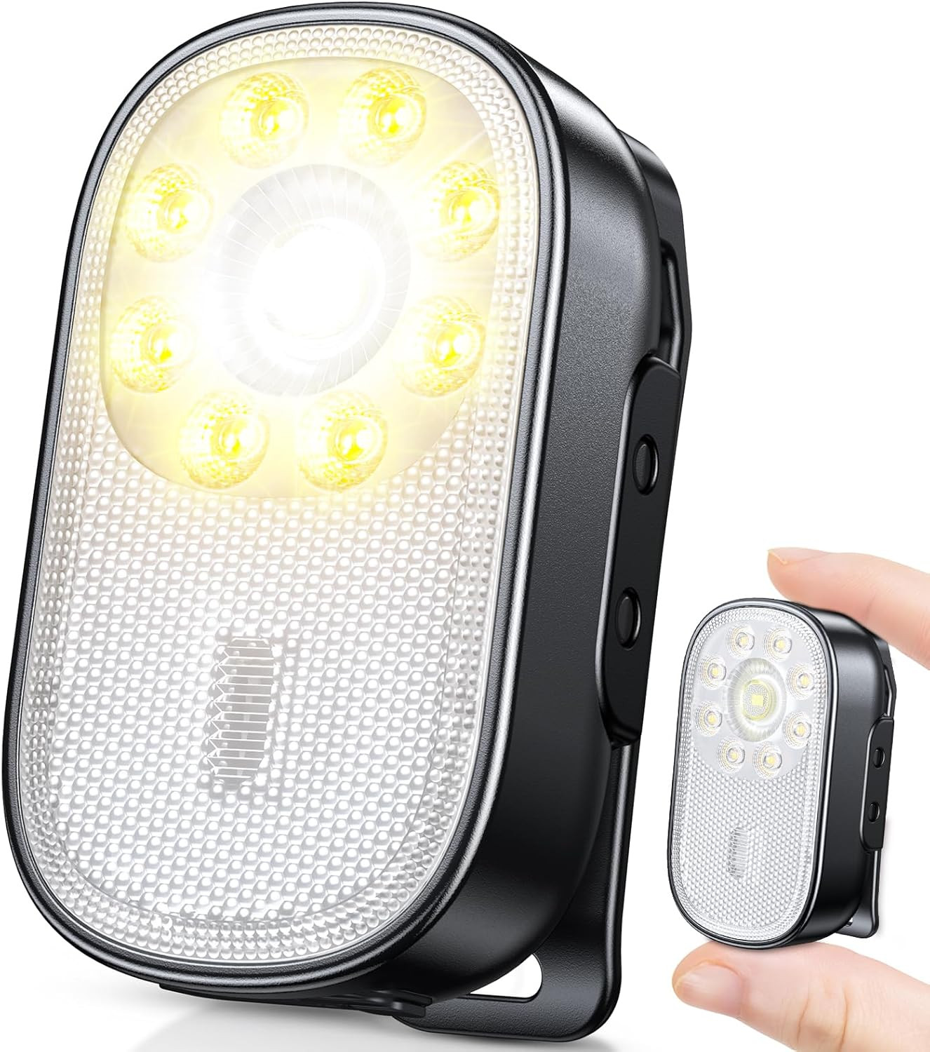 500LM Ultra Bright Mini EDC Flashlight Rechargeable, 10 Modes Running Lights for