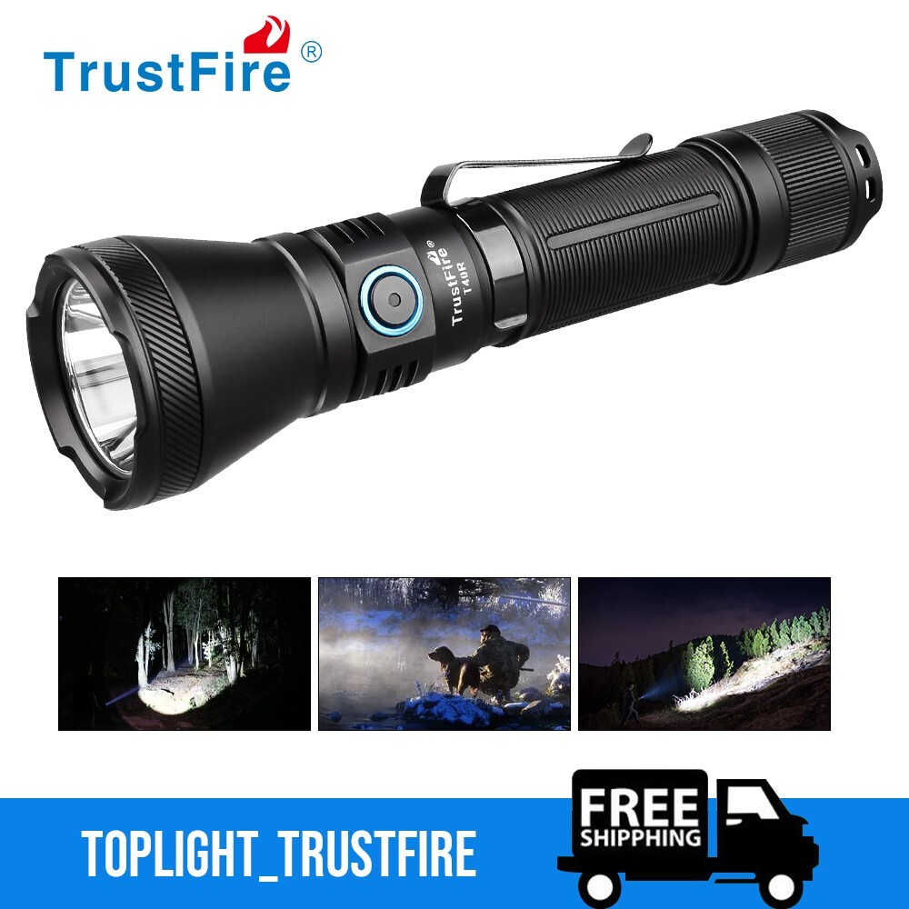 TrustFire T40R Tactical Flashlights, 1800 Lumen Flashlight High Lumens 550 Meter