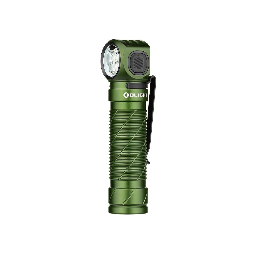 Olight Warrior Ultra Navy Blue Flashlight & Perun 3 OD Green Headlamp