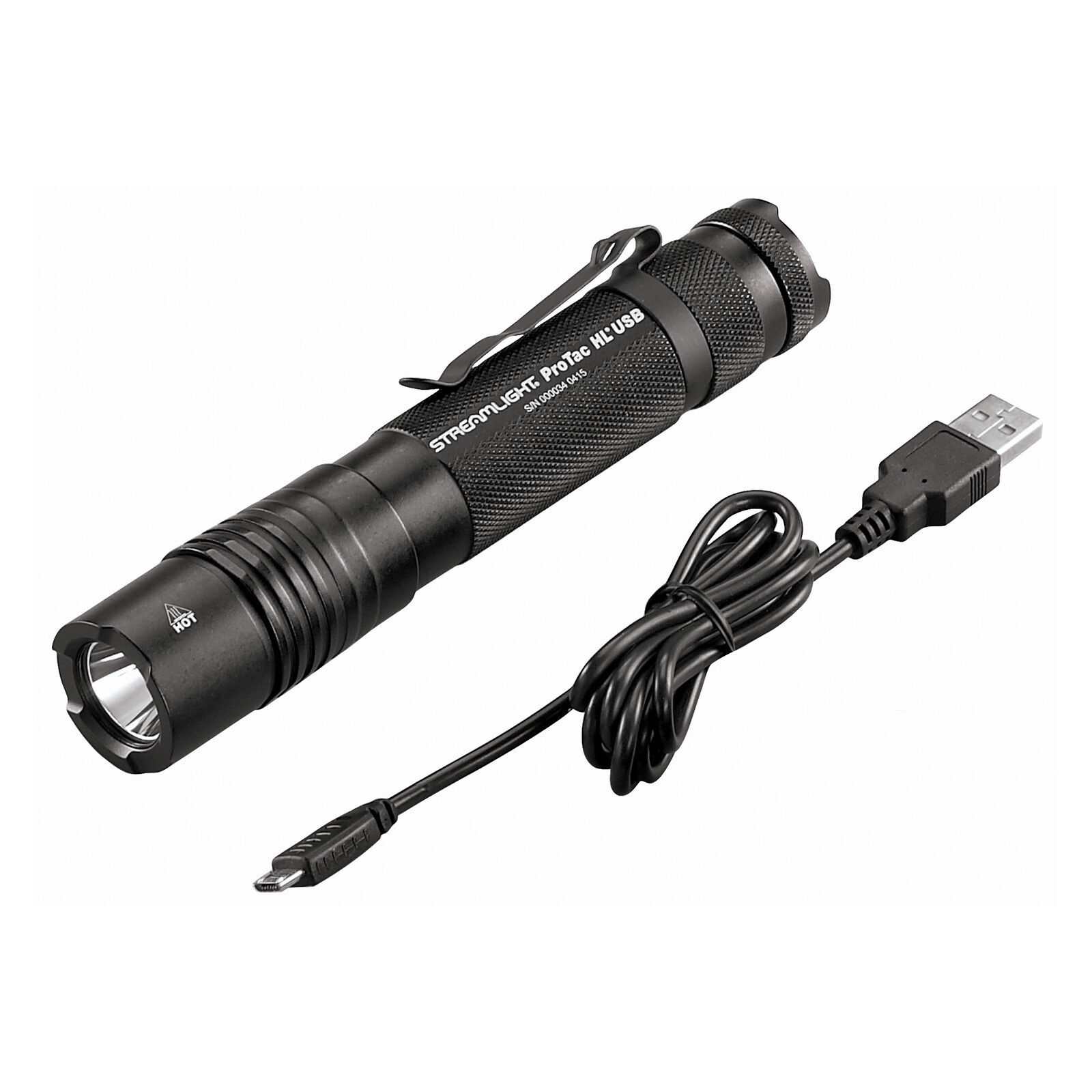 Streamlight Pro Tac HL USB Rechargeable Flashlight & Charging Cord 1000 Lumens