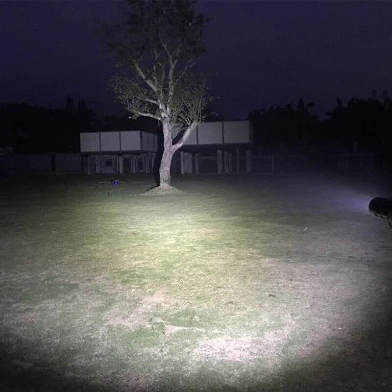 Super Bright LED Tactical Flashlight USB Rechargeable Powerful Zoomable Torch