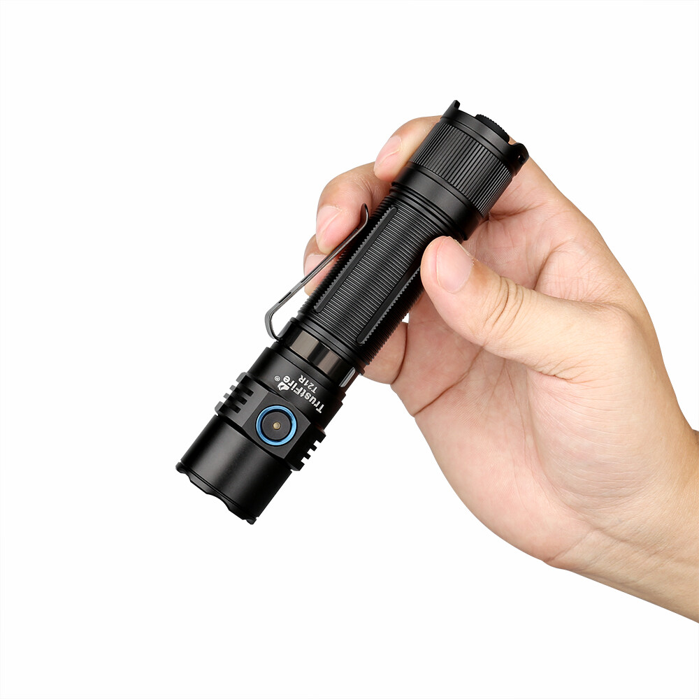TrustFire T21R LED Flashlight – 5 Modes, 2600 Lumens, Tactical Charging Torch US