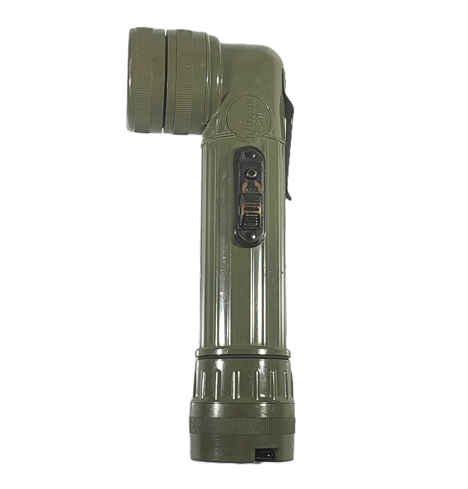 U.S. Military Flashlight G T Price MX-991/U Angle Head Olive Green Belt Clip