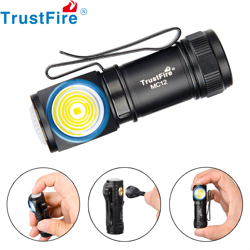 Mini Headlamp 1000 Lumen LED Rechargeable Flashlight Magnet Work light Torch US