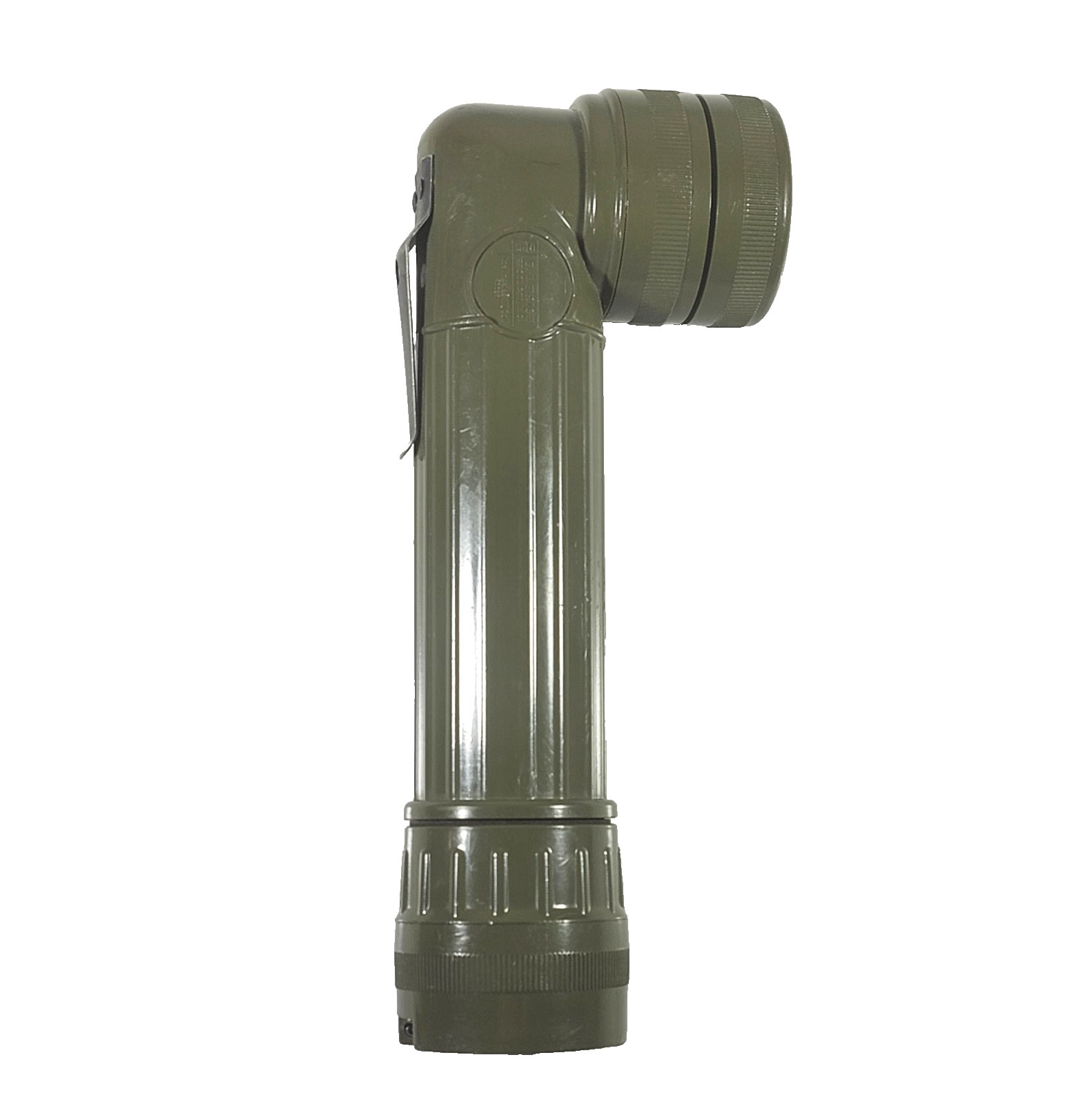 U.S. Military Flashlight G T Price MX-991/U Angle Head Olive Green Belt Clip