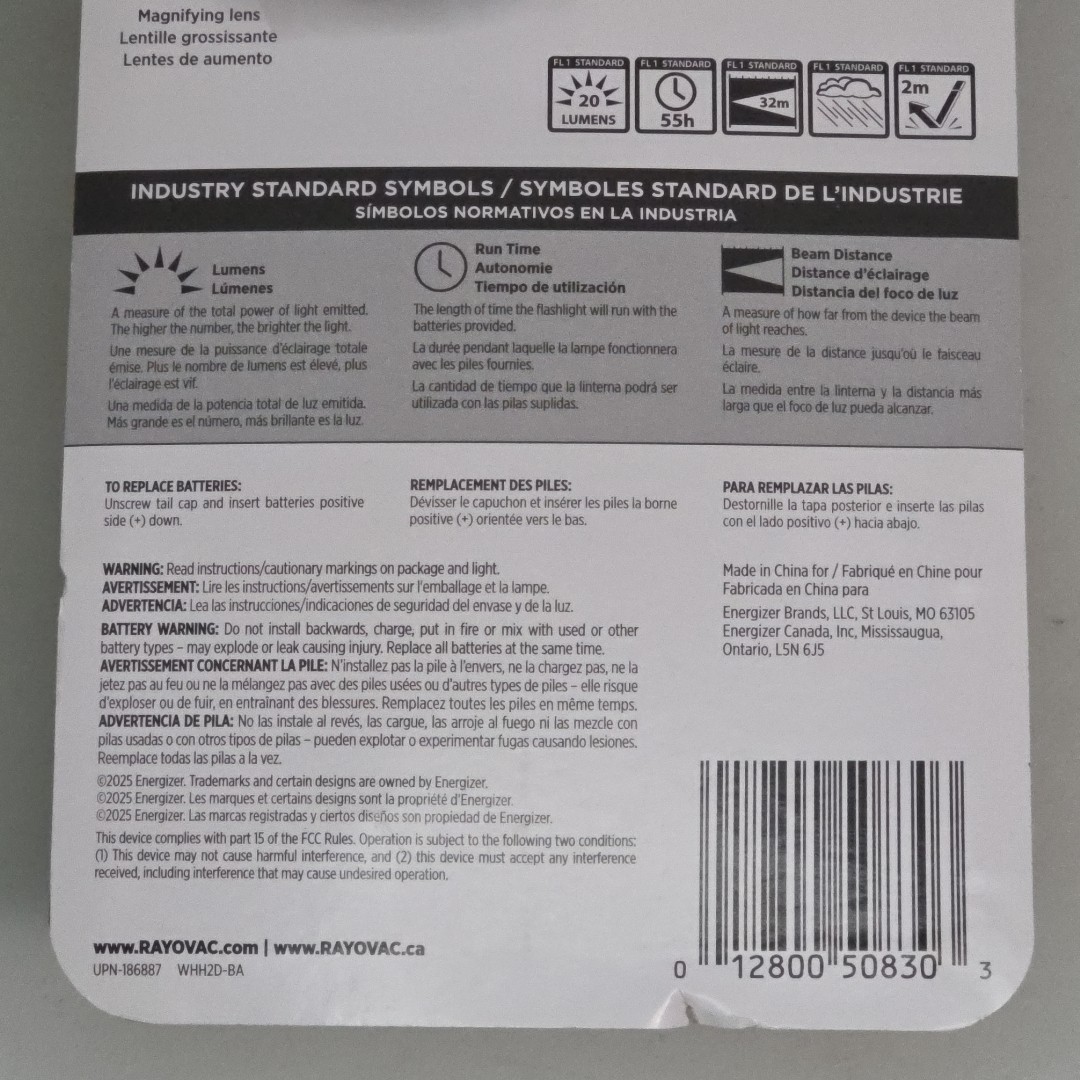 Rayovac Industrial 3 LED 2D Flashlight