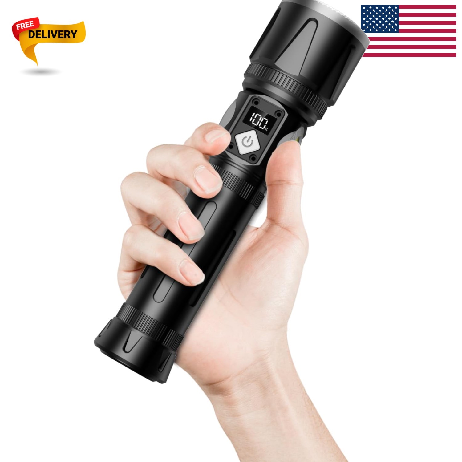Rechargeable Mini Flashlight – 1000 Lumens & 10 Modes for Camping & Emergency