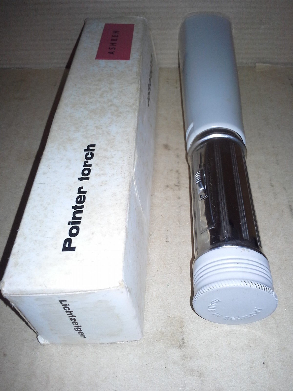 Vintage. Pointer Torch-Adjustable Magnification by Lichtzeiger. Germany. Working