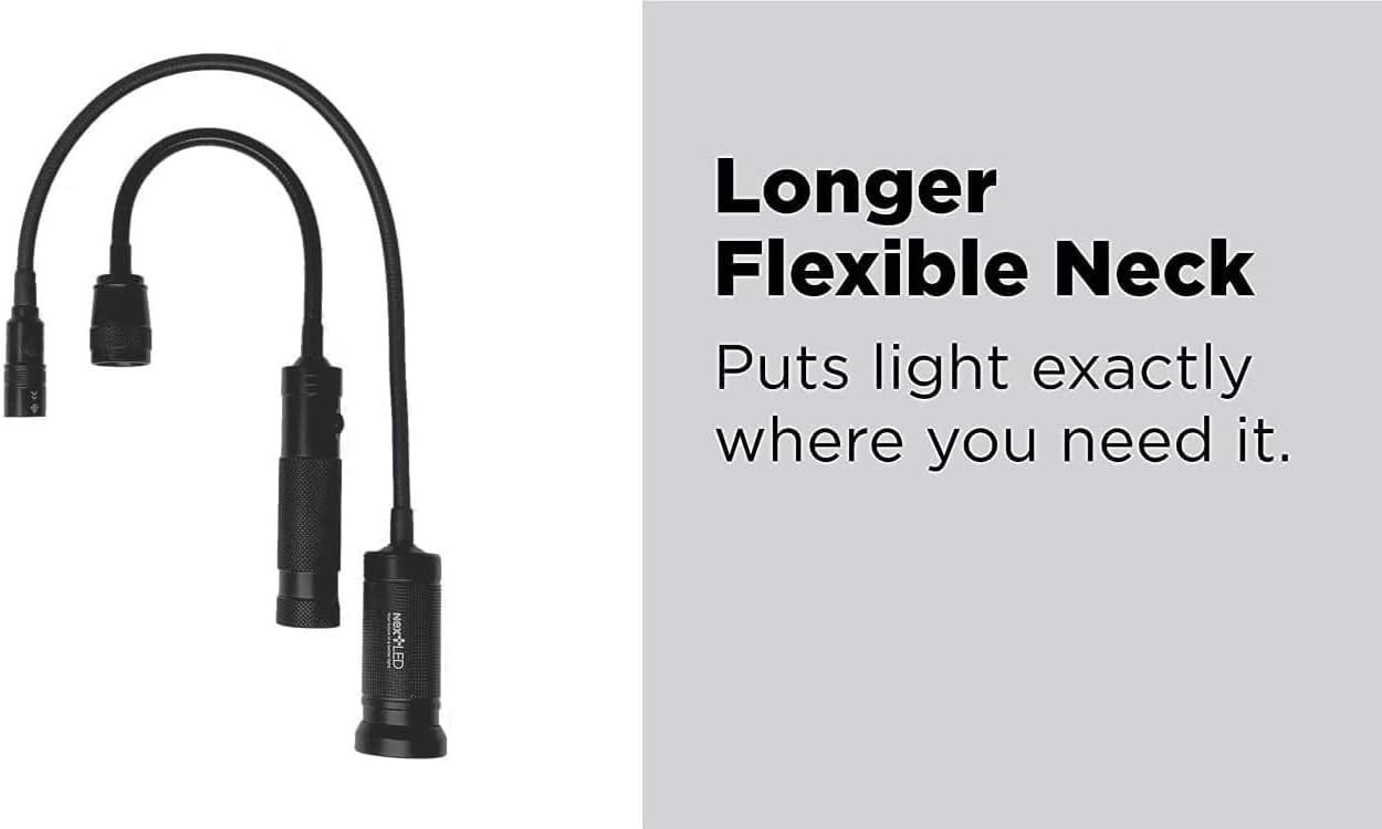 Durable Gooseneck Flashlight with Cree LED Technology and Magnetic Holding Power